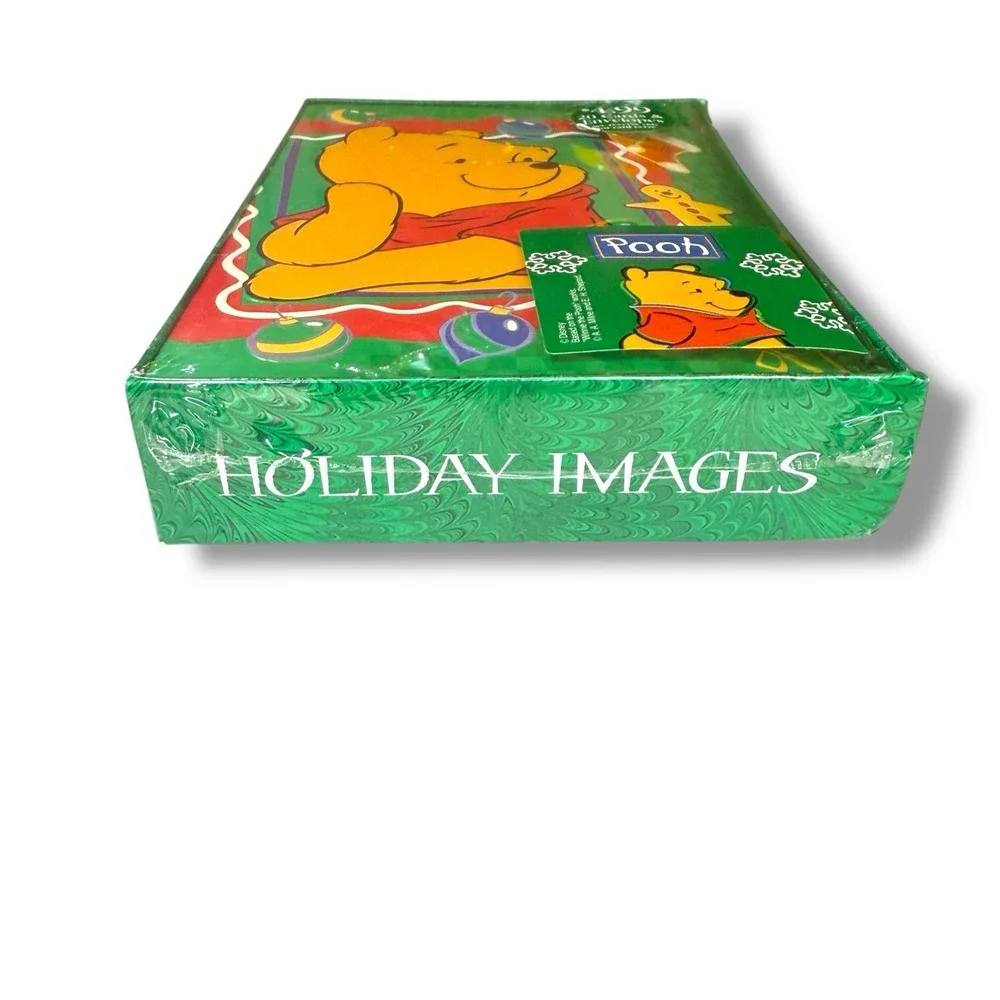 Vintage 1999 Winnie the Pooh Gingerbread 20 Christmas Cards & Envelopes Unopened
